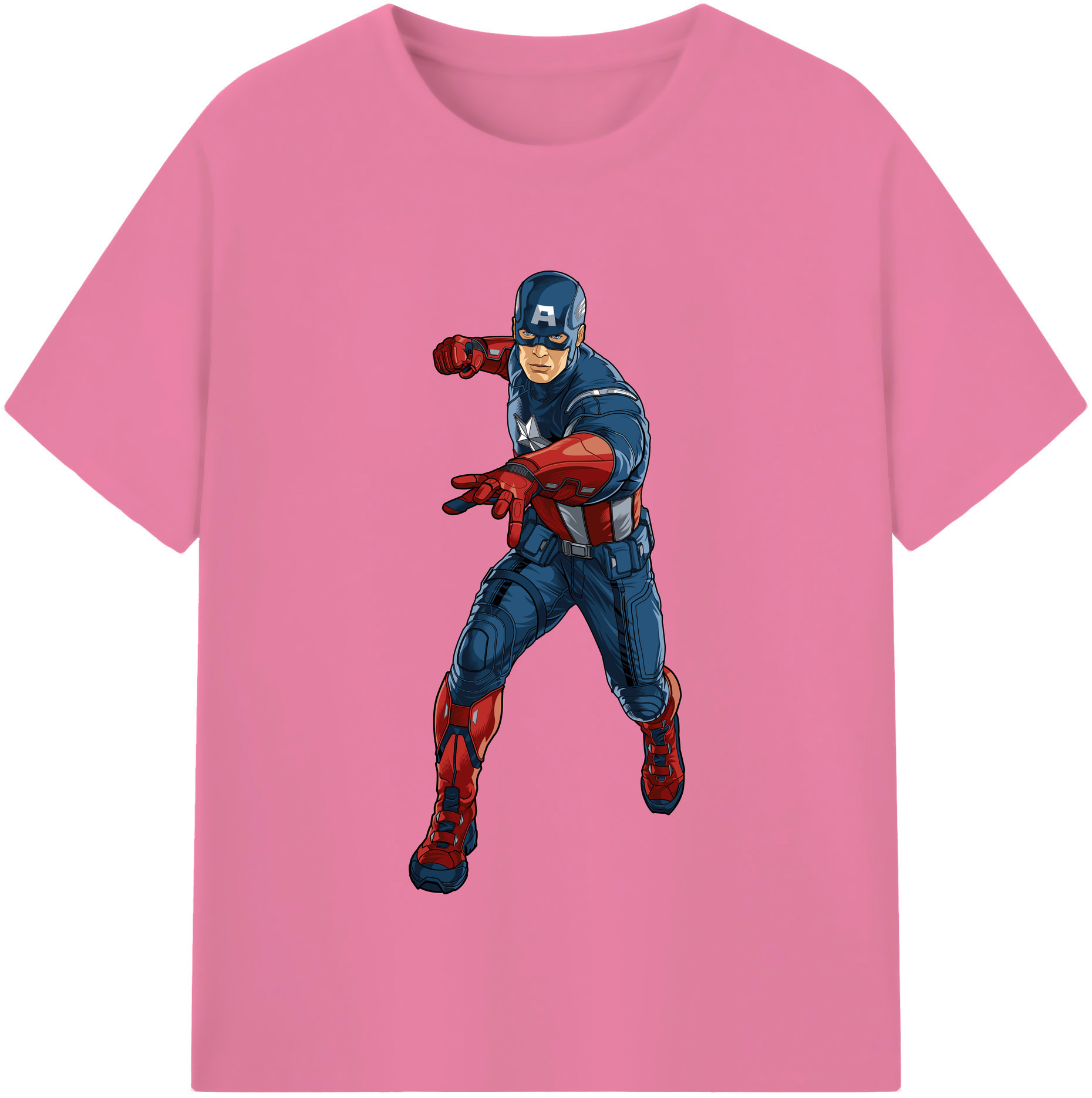 （画像用） アベンジャーズ The Avengers 綿100％半袖Tシャツ（フロントプリント）
